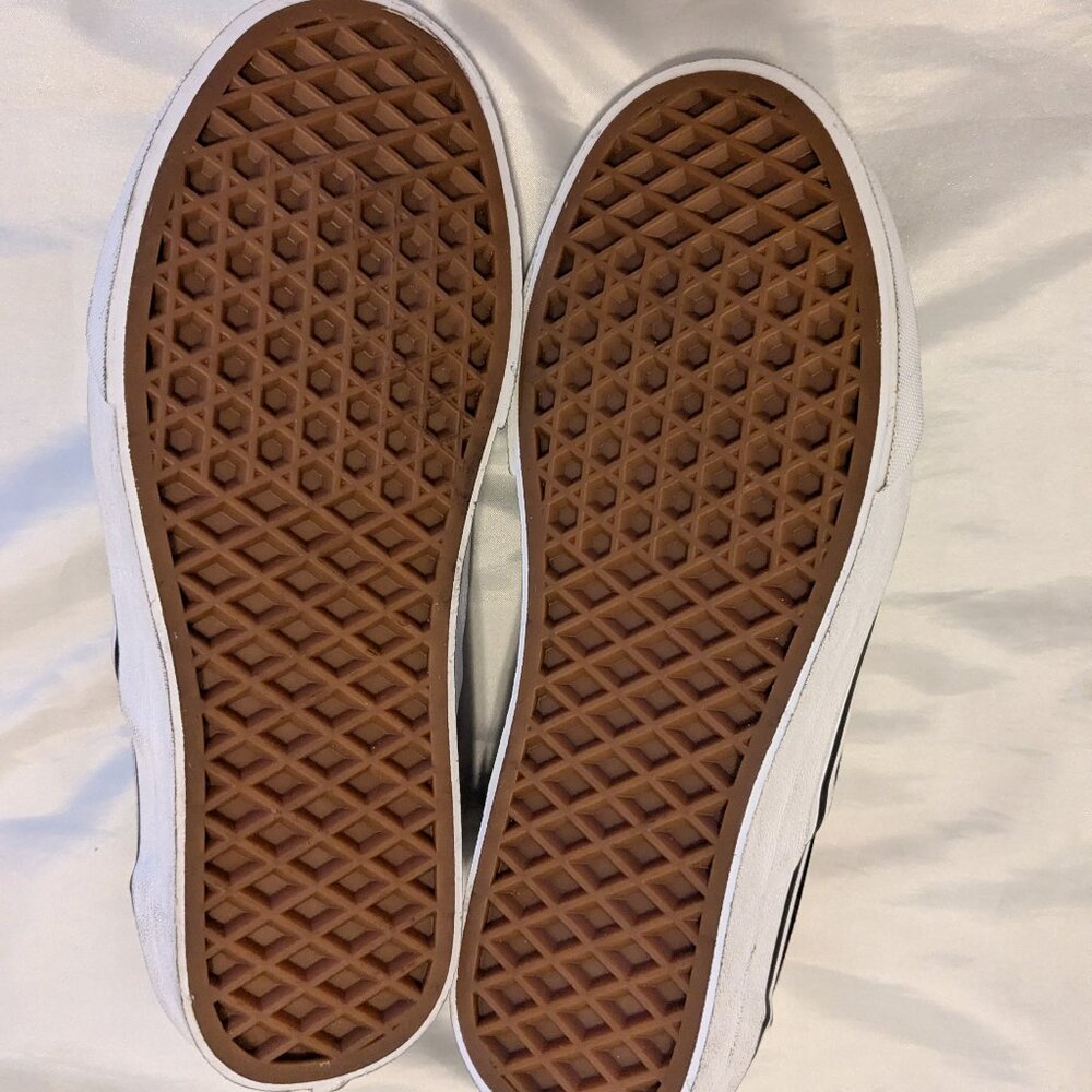 Vans black check/blue butterfly slip on sizes W6 ... M4.5 - Picture 6 of 7